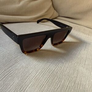 Celine Black and Tortoise Sunglasses